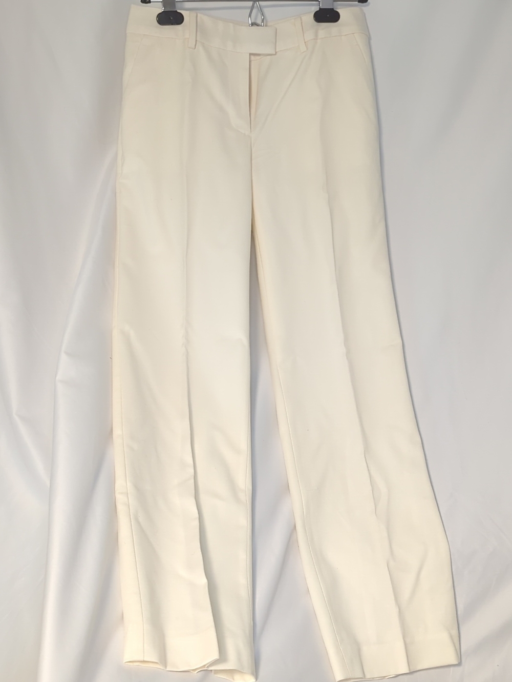 Talbots Cream Straight-Leg Dress Trousers